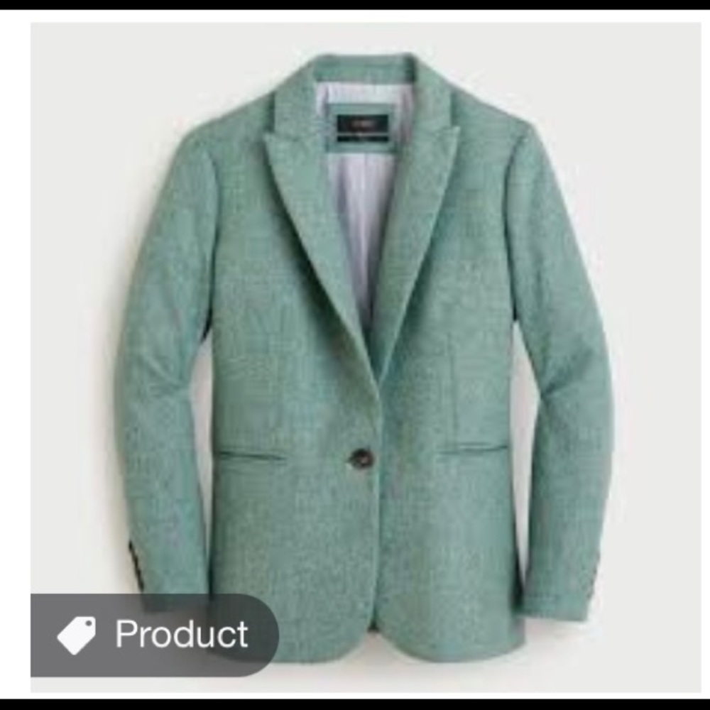 ISO J.Crew Parke Blazer Teal English Wool Blazer